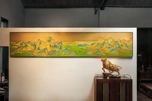 他复刻百年展出四次的 千里江山图 ,让 铜 与 木 完美融合 今日宜刚柔并济